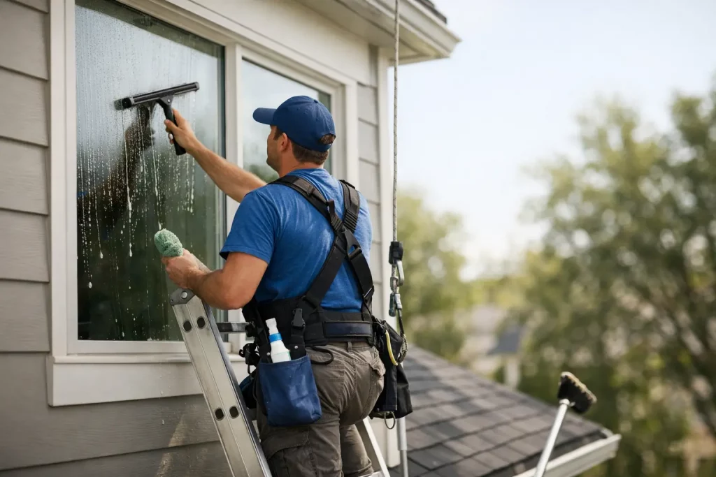 How to Clean Second Story Windows Safely