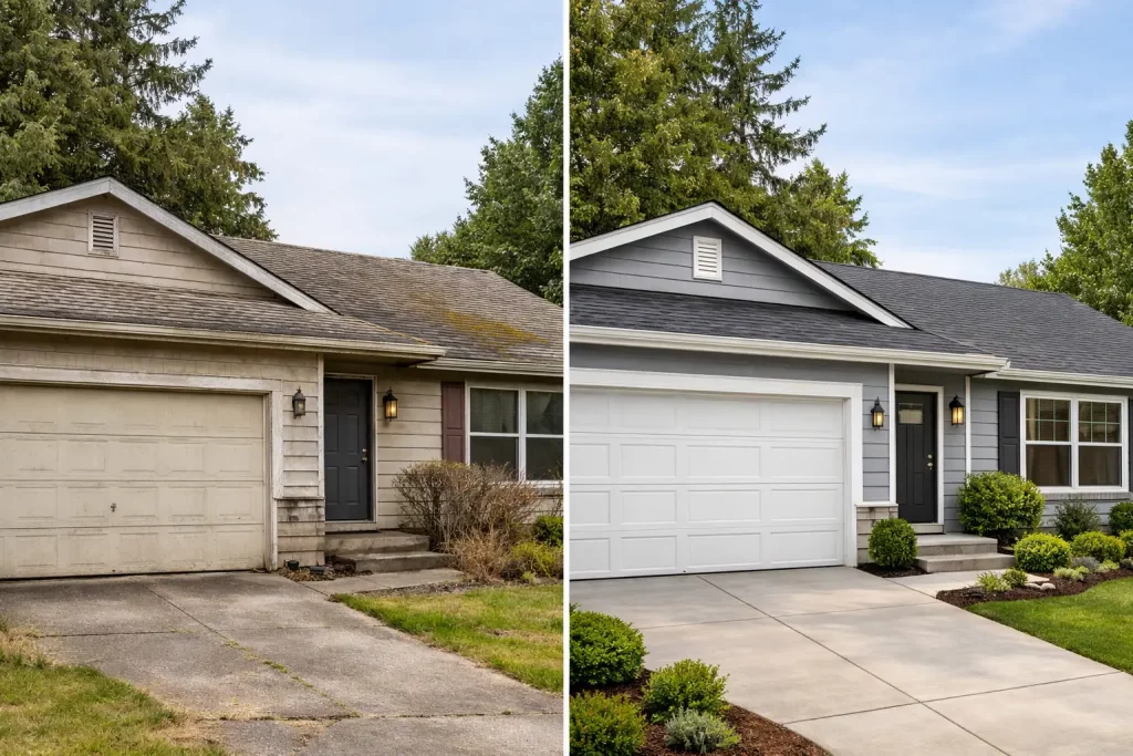Home Exterior Refresh Before Listing Example