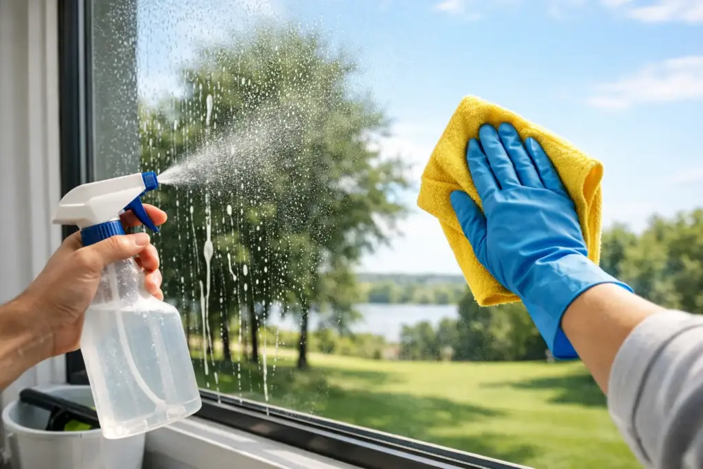 How to Wash Picture Windows Without Streaks