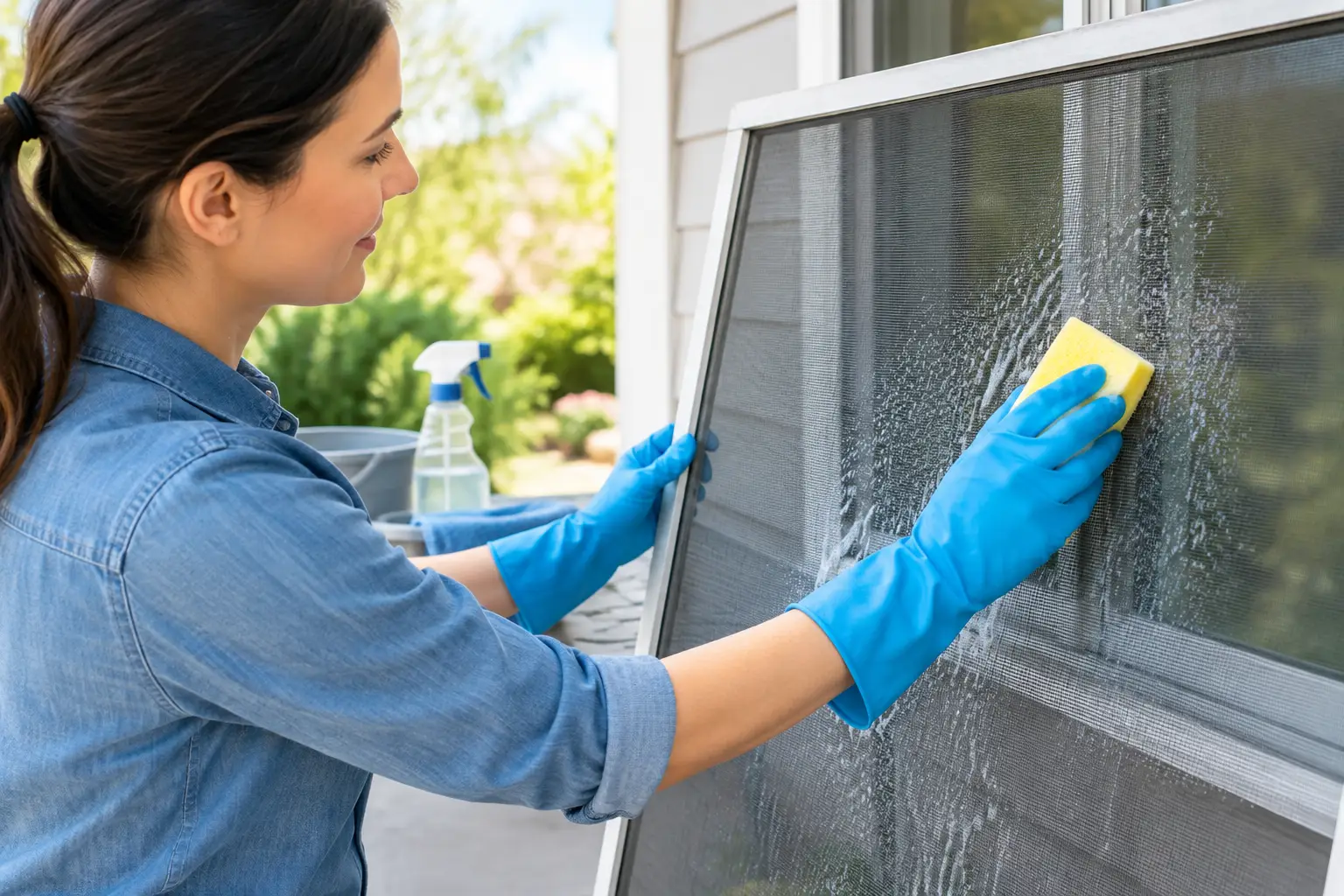 Homeowner Guide to Clean Window Screens Safely