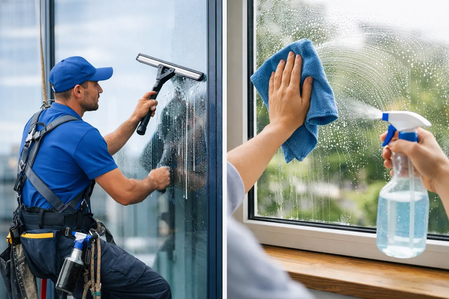 Professional Window Cleaning Versus DIY Methods